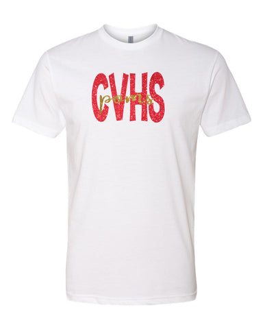 Castle View Poms CVHS Design Tee- 3 Colors
