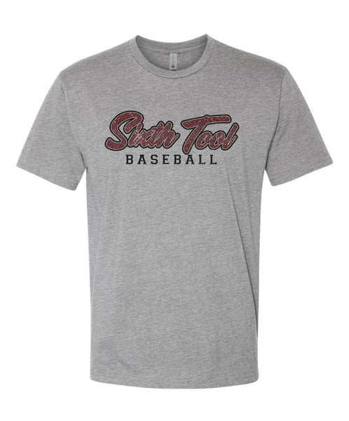 6th Tool  Unisex BASEBALL Tee- matte and glitter