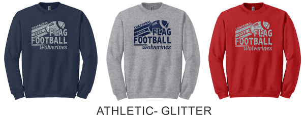 Chap Flag Football Crewneck Sweatshirt- 4 design options