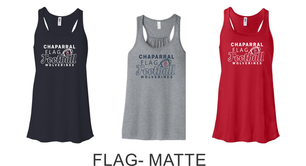 Chap Flag Football Flowy Tank- 4 design choices