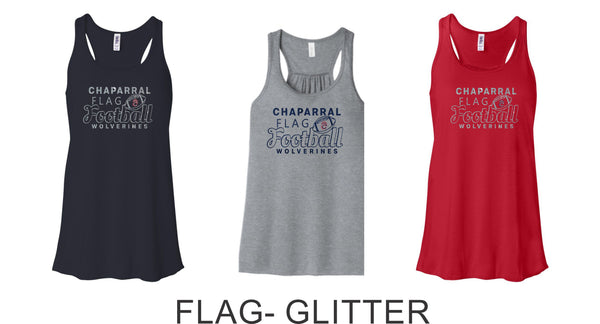 Chap Flag Football Flowy Tank- 4 design choices