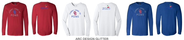 Creek Poms Unisex Long Sleeve Tee- 2 Designs