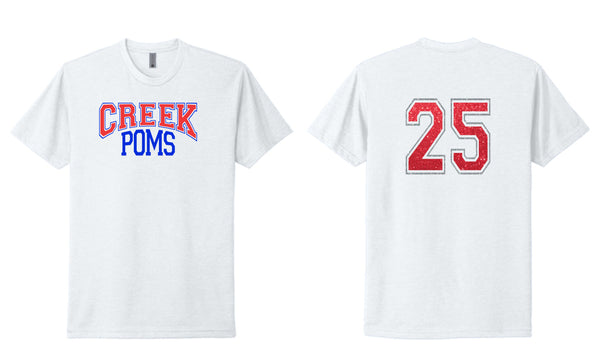 Creek Poms CREEK Tee- matte and glitter