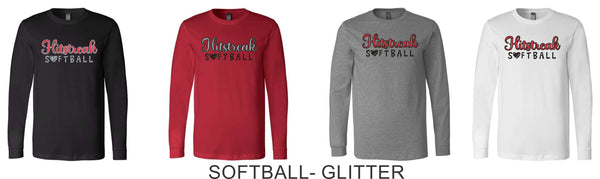 Hitstreak Unisex Long Sleeve Tee-Matte or Glitter