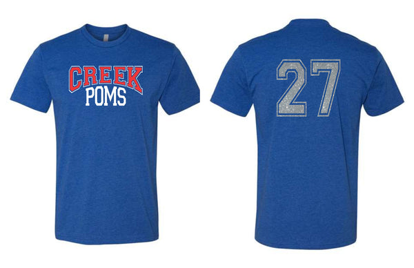 Creek Poms CREEK Tee- matte and glitter