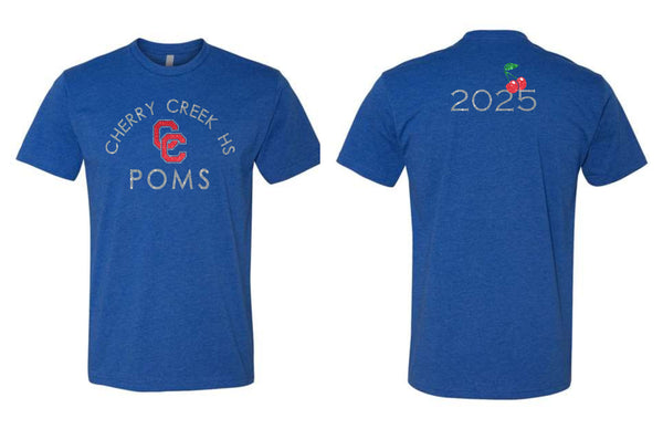 Creek Poms ARC Tee- matte and glitter