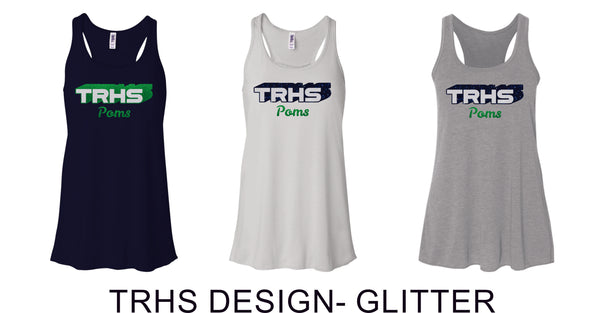 Thunder Ridge Poms  Ladies Flowy Tank- 3 Colors