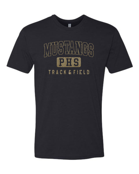 Pondo FAN Track & Field ATHLETIC Tee- matte and glitter