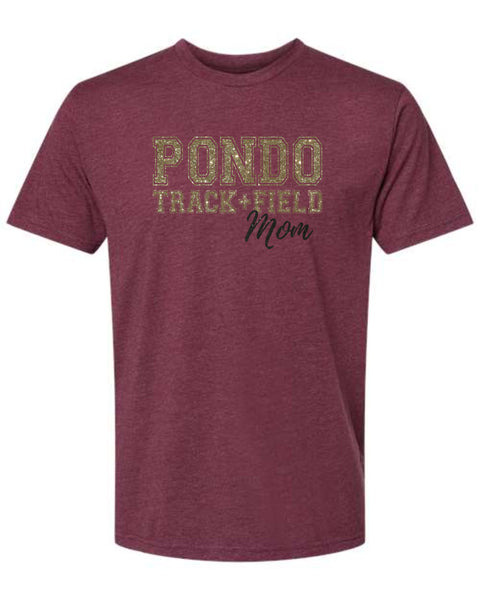 Pondo FAN Track & Field FAMILY Tee- matte and glitter