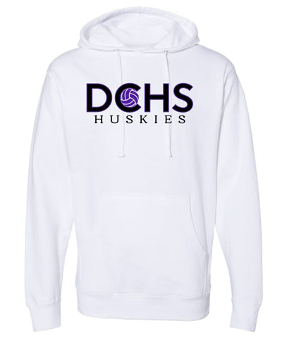 DCHS Volleyball HUSKIES Hoodie- Matte or Glitter