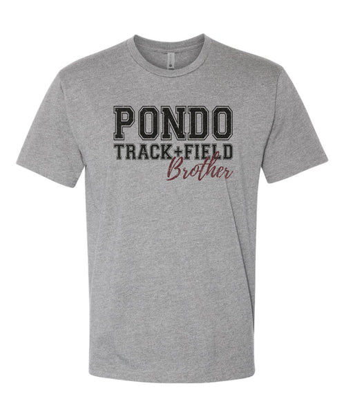 Pondo FAN Track & Field FAMILY Tee- matte and glitter
