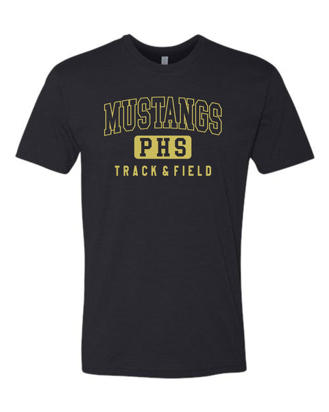Pondo FAN Track & Field ATHLETIC Tee- matte and glitter