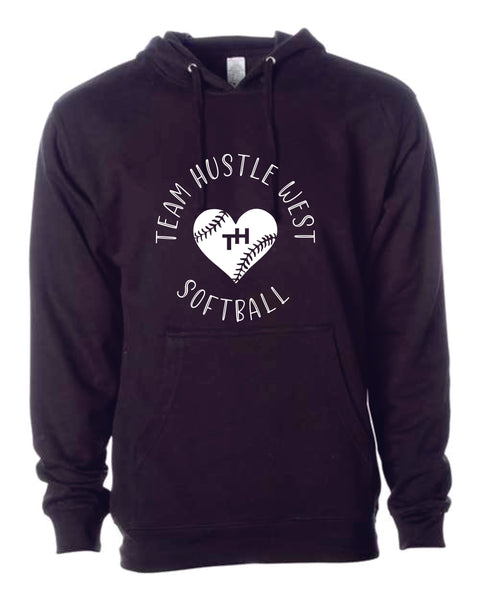 Team Hustle West Ladies Hoodie- 3 Designs