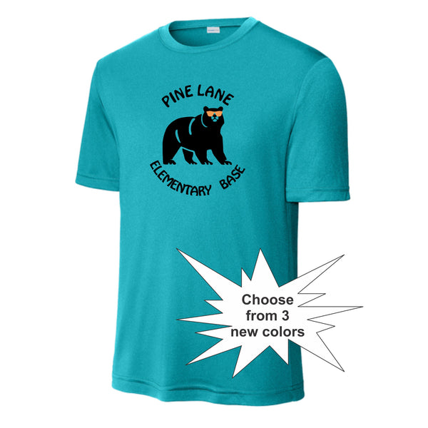 PLE BASE Wicking Tee- Youth, Ladies, Adult Sizes- New Colors