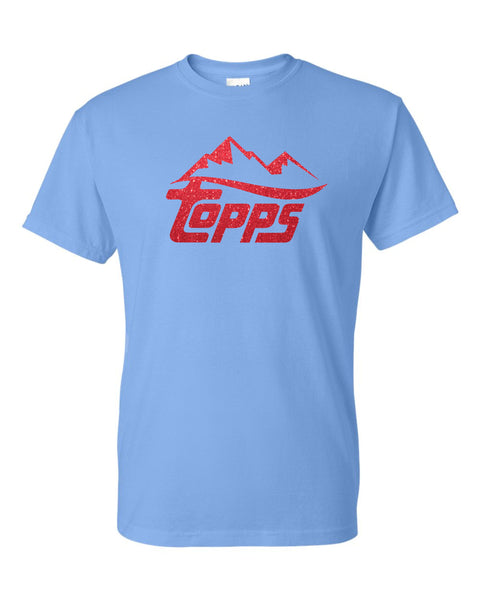 Rocky Mountain Topps Basic Blue/Red Tee- Matte or Glitter