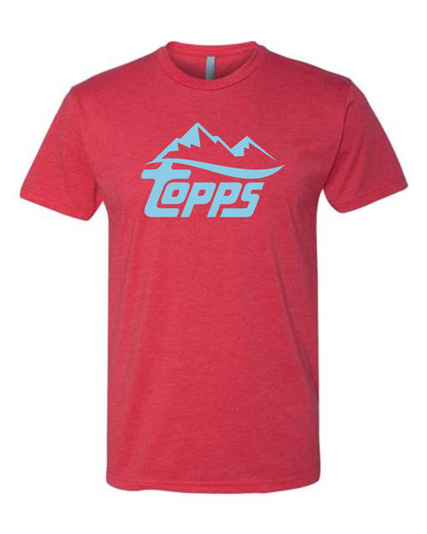 Rocky Mountain Topps Basic Blue/Red Tee- Matte or Glitter