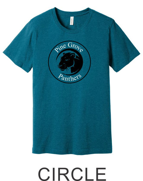 Pine Grove Heather Teal Tee- 4 designs