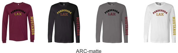 Pondo LAX Bella Canvas Long Sleeve Tee- 4 Designs
