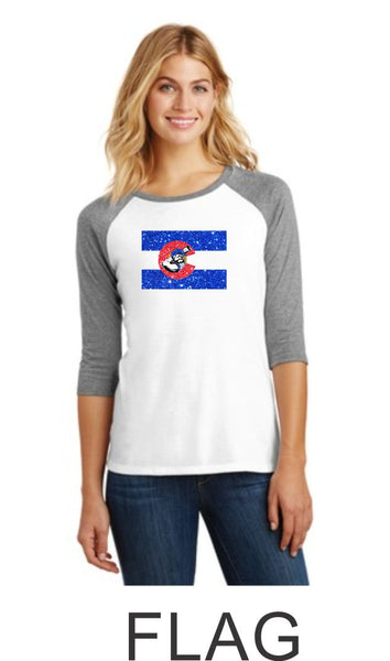 Bulldawgs Ladies Raglan- 4 designs- Matte or Glitter