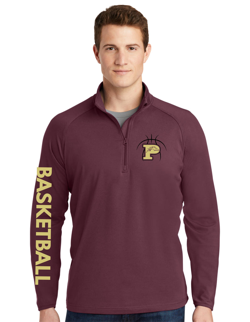 Pondo Basketball Sports Wik 1/4 Zip Pullover- Ladies or Unisex
