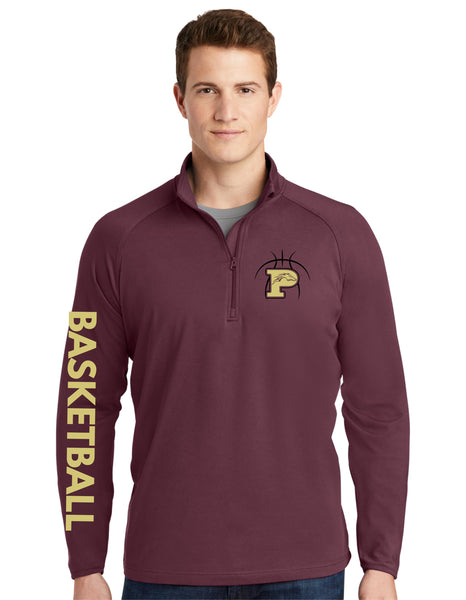 Pondo Basketball Sports Wik 1/4 Zip Pullover- Ladies or Unisex