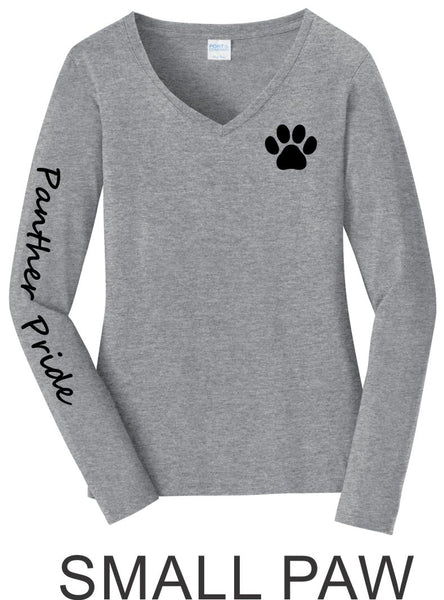 PGE Paw Long Sleeve Ladies Tee- Matte or Glitter