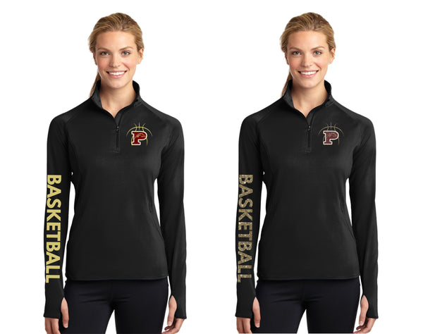 Pondo Basketball Sports Wik 1/4 Zip Pullover- Ladies or Unisex