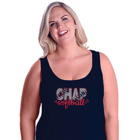 Chap Softball Curvy Ladies Tank- 6 design options