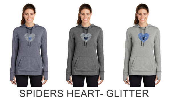 Spiders Wicking Unisex and Ladies Hoodie- 5 designs