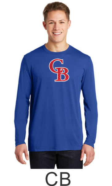 Bulldawgs Wicking Long Sleeve Tee- 2 designs- Matte or Glitter