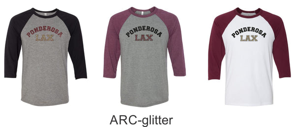 Pondo LAX Bella Canvas Unisex Raglan T-Shirt - 4 New Designs