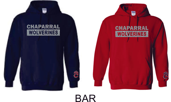 Wolverines Hooded Sweatshirt- 3 Designs-Matte or Glitter