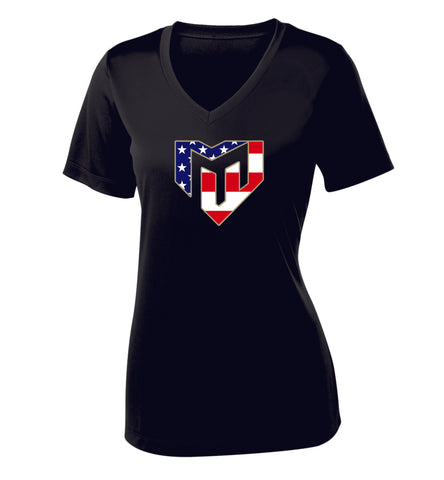 Magic Ladies Wicking T-Shirt- USA Design