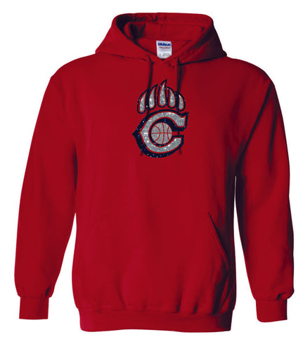 Chap Basketball Hooded Sweatshirt- 4 Designs- Matte and Glitter