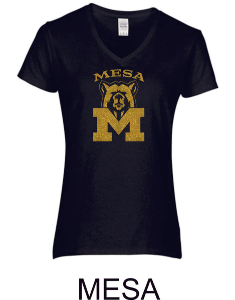 Mesa MS Ladies Short Sleeve Tee- 3 designs-Matte or Glitter