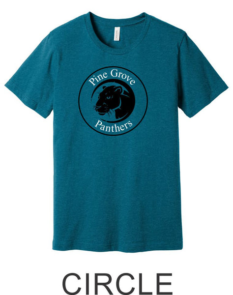 Pine Grove Heather Teal Tee- 4 designs