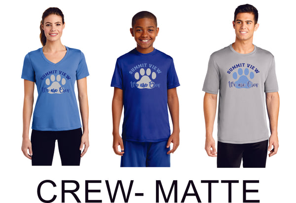 Summit View Wicking Tee- Youth, Ladies, Adult Sizes