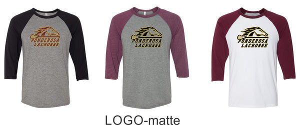 Pondo LAX Bella Canvas Unisex Raglan T-Shirt - 4 New Designs