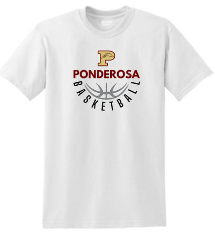 Pondo Basketball Basic BASKETBALL Tee- Matte or Glitter