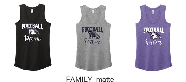 Spartans Football Triblend Ladies Tank- 2 designs
