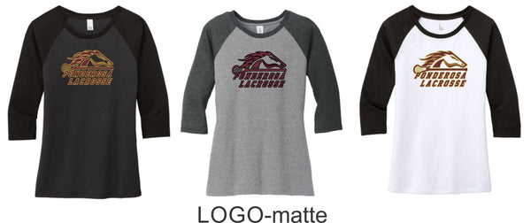 Pondo LAX Ladies Raglan Tee- 4 designs