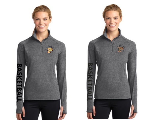Pondo Basketball Sports Wik 1/4 Zip Pullover- Ladies or Unisex