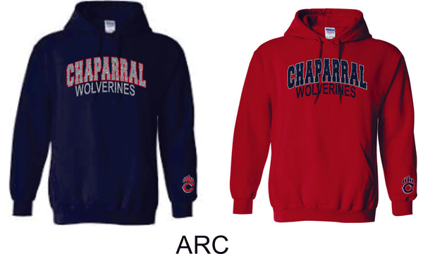 Wolverines Hooded Sweatshirt- 3 Designs-Matte or Glitter