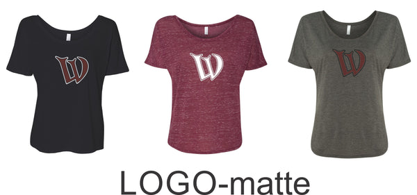 Warhawks Ladies Slouchy Tee- 5 Designs
