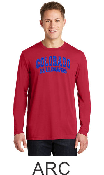 Bulldawgs Wicking Long Sleeve Tee- 2 designs- Matte or Glitter