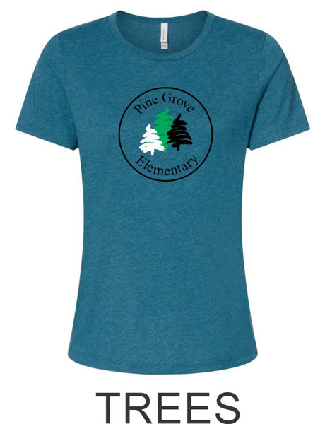 Pine Grove Heather Teal Tee- 4 designs
