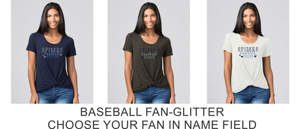 Spiders Twisted Tee- Ladies or Girls- 5 Designs