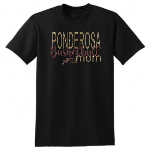 Pondo Basketball Basic MOM Tee- Matte or Glitter