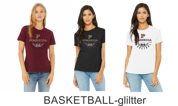 Pondo Basketball Ladies Bella Canvas Tee- 4 designs