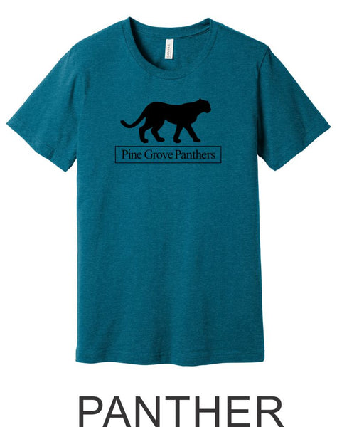 Pine Grove Heather Teal Tee- 4 designs